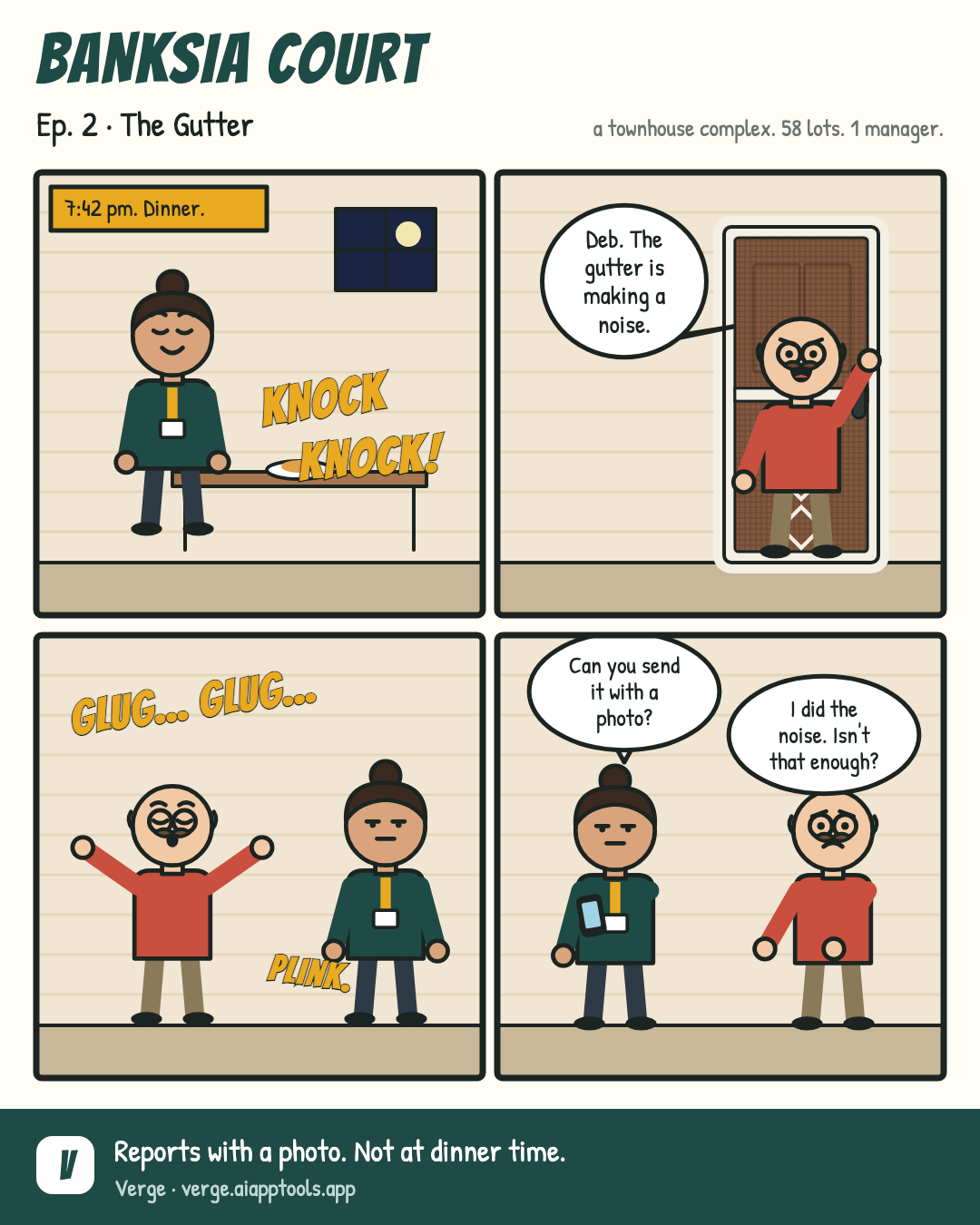 Banksia Court episode 2 comic: The Gutter